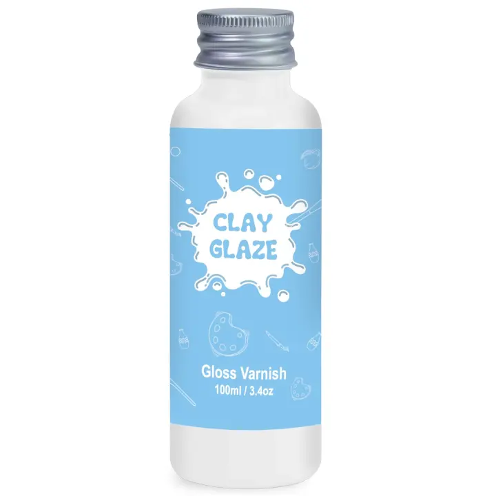 100ml Air-Dry Clay Gloss Varnish — Waterproof High-Gloss Clay Glaze