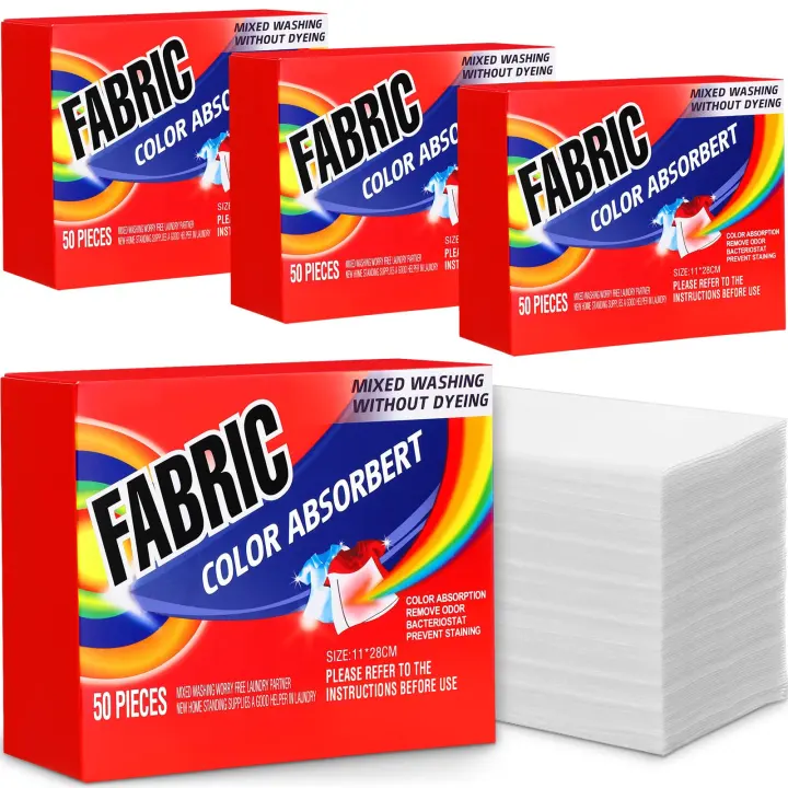 200 Count Dye-Catcher Laundry Sheets — Color-Absorbing Guard Sheets