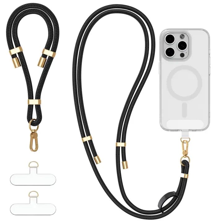 4-in-1 Adjustable Phone Lanyard & Wrist Strap Kit — Crossbody Phone Strap