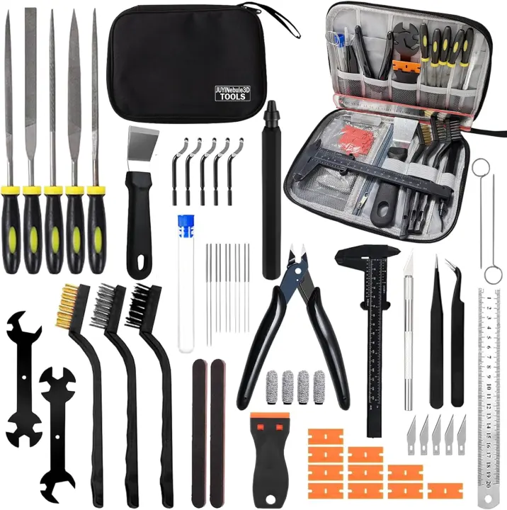 56-Piece 3D Printer Tool Kit — FDM & SLA Maintenance Set