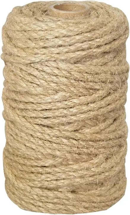 5mm Natural Jute Twine — 105 ft Heavy-Duty Craft & Garden Rope