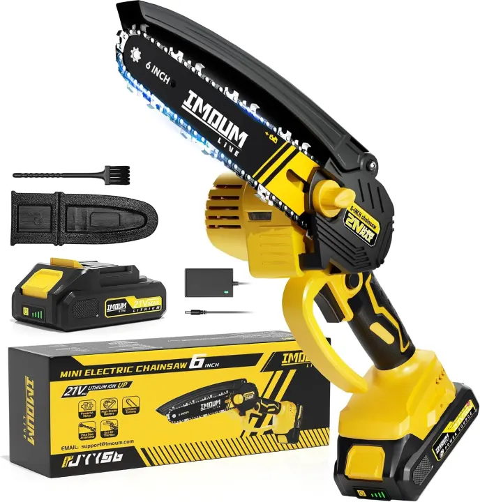 6-Inch Cordless Mini Chainsaw — One-Hand Electric Pruning Saw