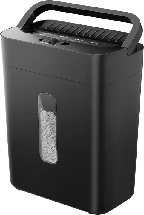 6-Sheet Cross-Cut Home Office Shredder with 3.43 Gal Bin