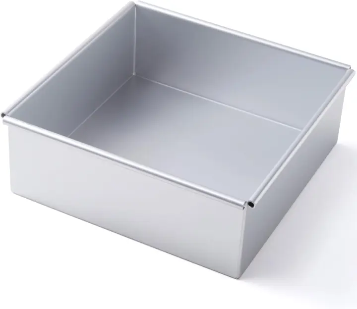 8×8 Square Cake Pan (3 in) — Anodized Aluminum Baking Pan