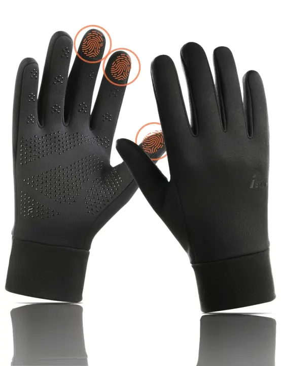 Aerynx Lightweight Winter Running Gloves — Touchscreen Warm Liners