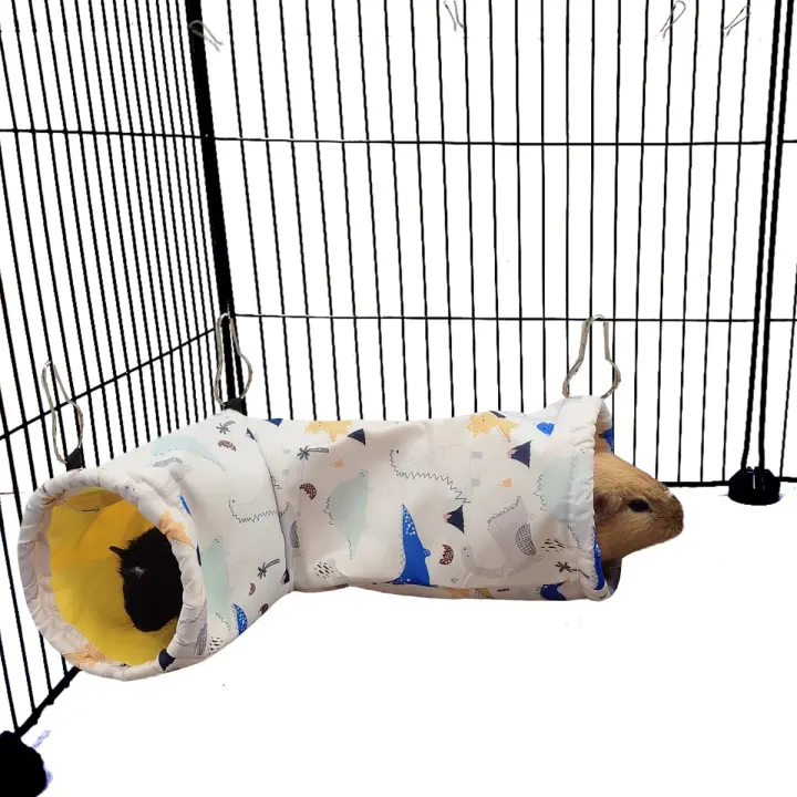 Corner Tunnel & Hanging Hammock for Small Pets — Guinea Pig Hideout