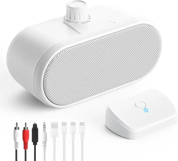 Evinof Wireless TV Speaker — Voice-Enhanced, 2.4GHz Low-Latency TV Speaker