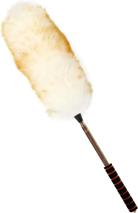 Extendable Lambswool Household Duster with 64" Telescoping Handle