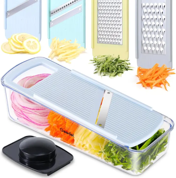 Geedel Mandoline Slicer — Multi-Blade Vegetable & Cheese Cutter
