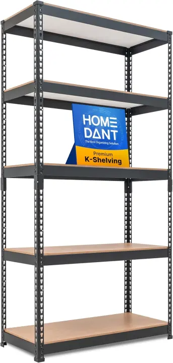 HOMEDANT 35.9-inch 5-Tier Metal Storage Shelving Unit