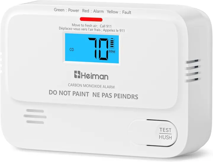 Mini Digital Carbon Monoxide Detector with LCD — Battery Powered CO Alarm