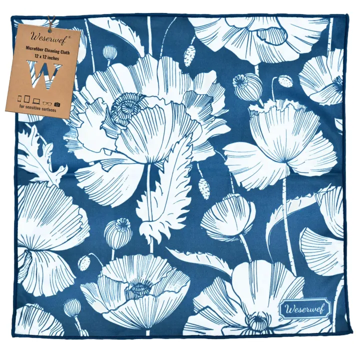 Premium Microfiber Glasses Cleaning Cloth — Ultra-Soft 12 x 12 in