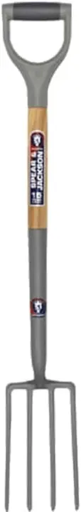 Spear & Jackson Neverbend Carbon Border Fork — Carbon-Steel Garden Fork
