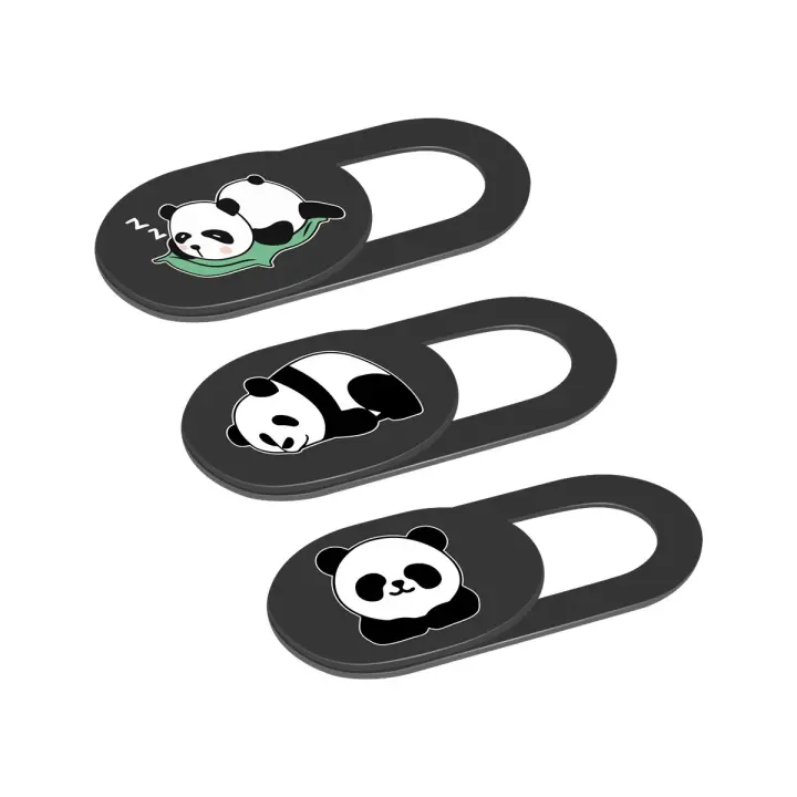 Ultra-Thin Panda Sliding Webcam Cover — Laptop & Phone Privacy