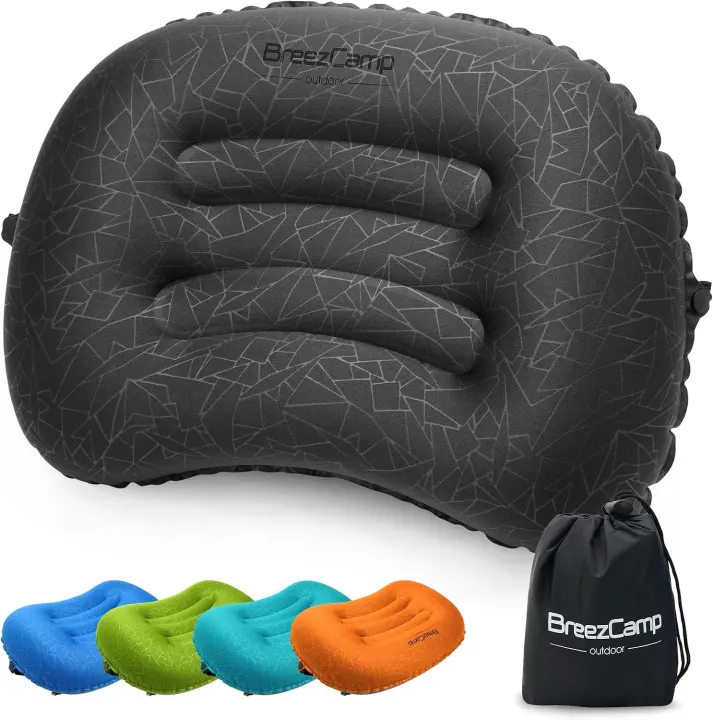 Ultralight Inflatable Camping Pillow — Travel Neck & Lumbar Air Support