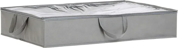 Under-Bed Fabric Storage Bags with Clear Window & Handles — 2-Pack, 30.2×20×5.7 in