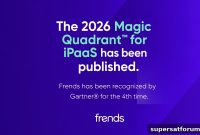 Gartner Names Frends in iPaaS Magic Quadrant for 4th Year
