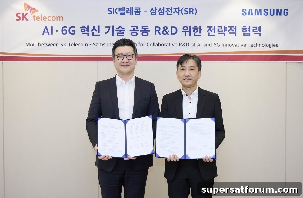 Samsung and SK Telecom Collaborate on AI-RAN for 6G Networks 2 Takki Yu and JinGuk Jeong from Samsung Research and SK Telecom as the companies partner to build core 6G infrastructure, betting heavily on AI radio access network (AI-RAN) technology.