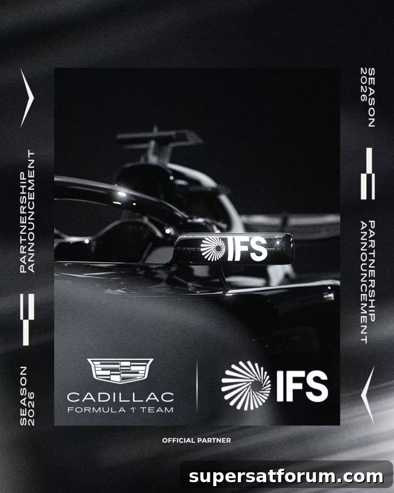 IFS and Cadillac Formula 1 partnership image Cadillac Formula 1 team partnership with IFS